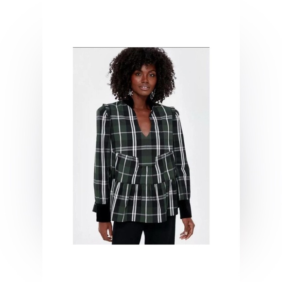 Tuckernuck Tops - Tuckernuck Tartan Bristol Top $188 NWT Extra Small